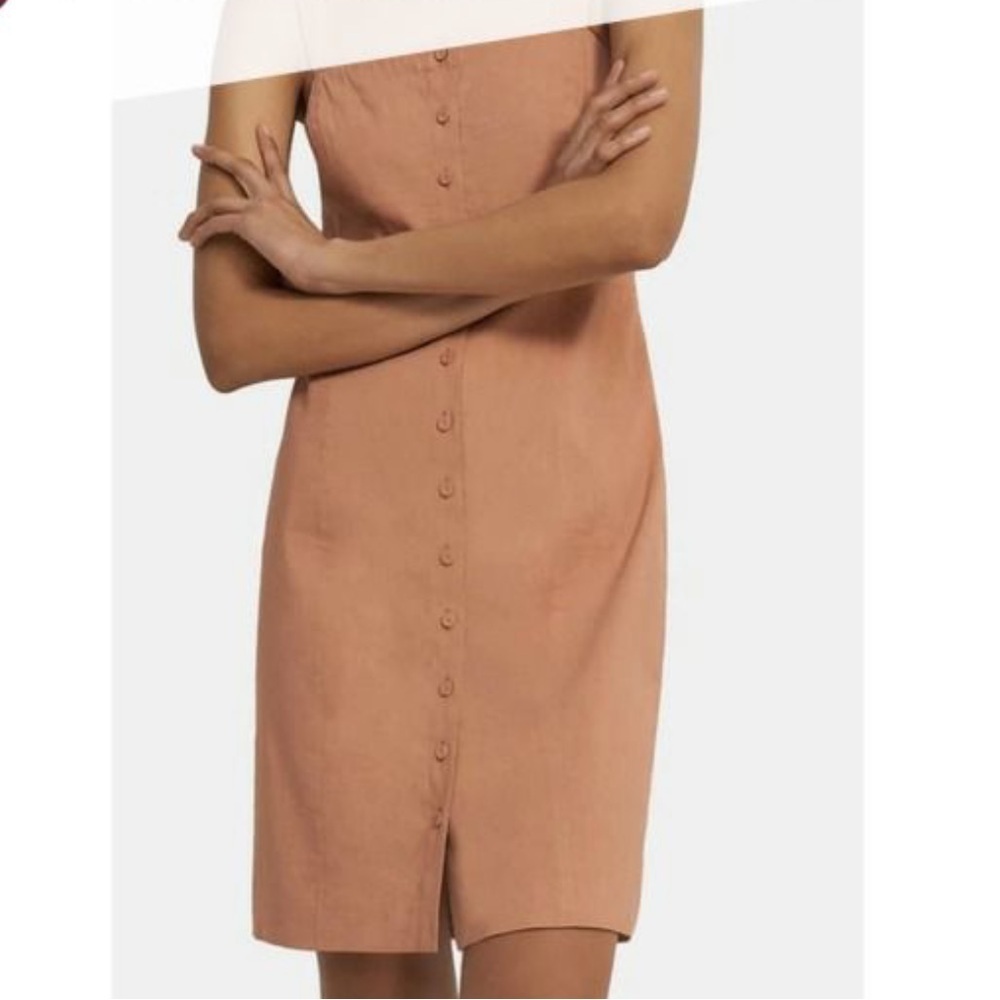 Theory Linen Kayleigh Button Down Dress